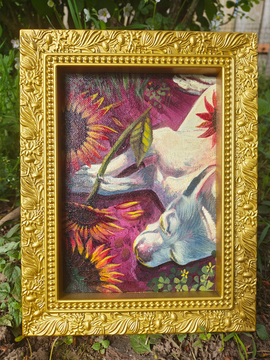 Small Custom Acrylic Pet Portrait on Canvas