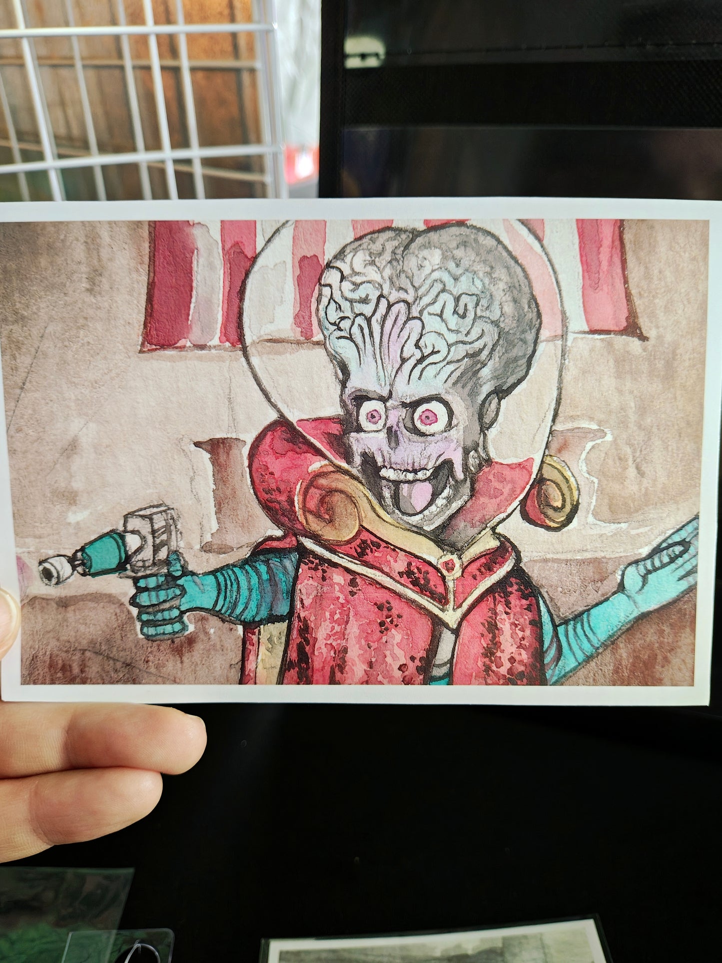 Martian from Mars Attacks Print