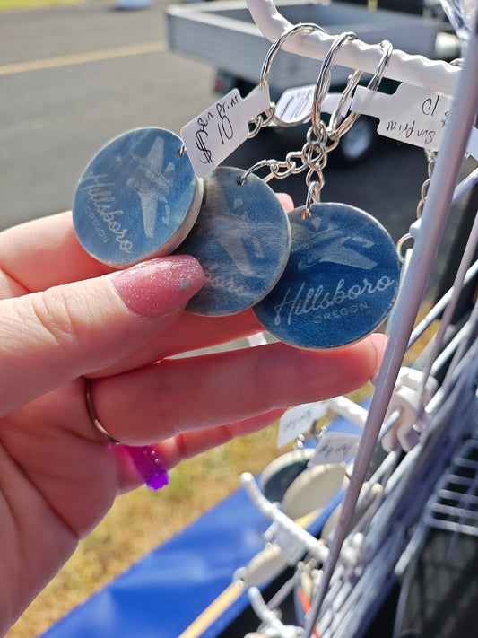 Cyanotype Keychain