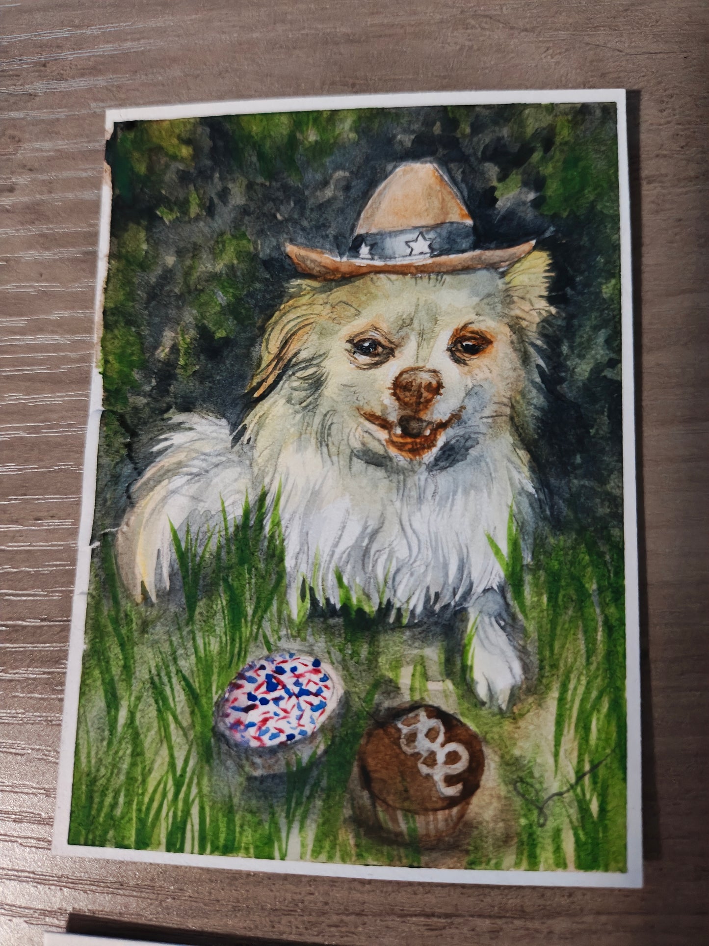 Tiny Custom Watercolor Pet Portrait