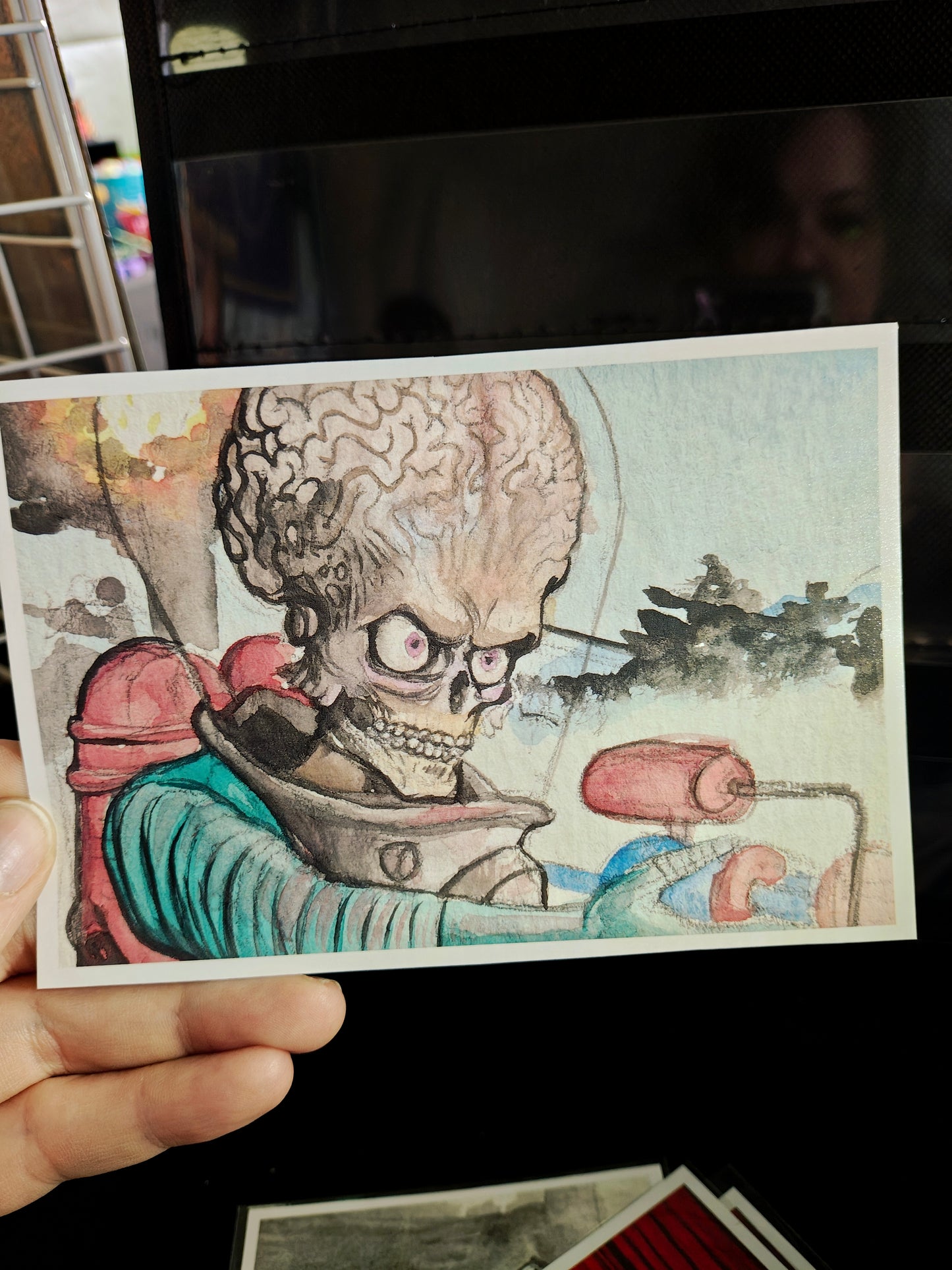Martian from Mars Attacks Print