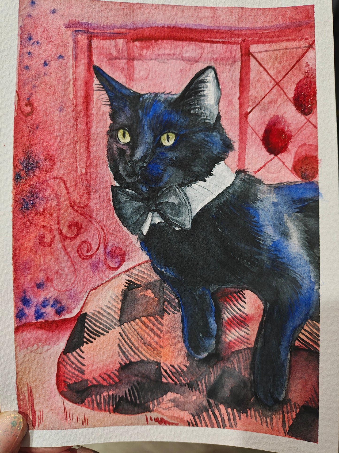 Small Custom Watercolor Pet Portrait